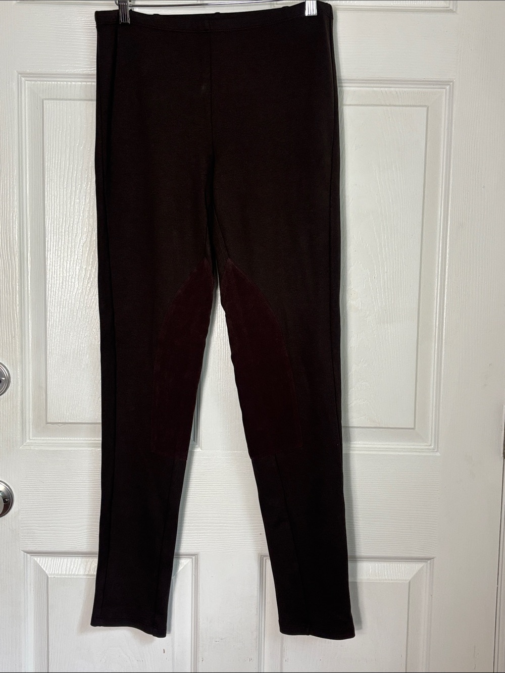 J.McLaughlin Dark Brown Riding Breeches with Knee Patches Size Medium Equestrian
